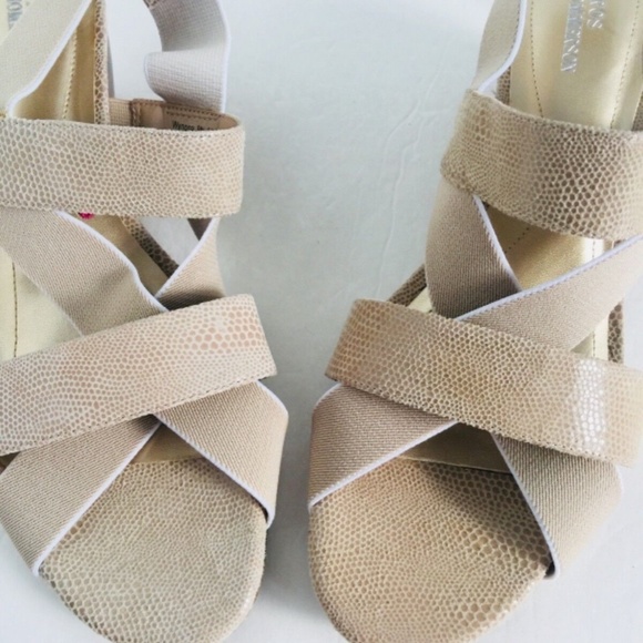 Ros Hommerson Wynona Comfort Women’s Nude Strap Wedge Sandals Size 9N - Picture 8 of 11